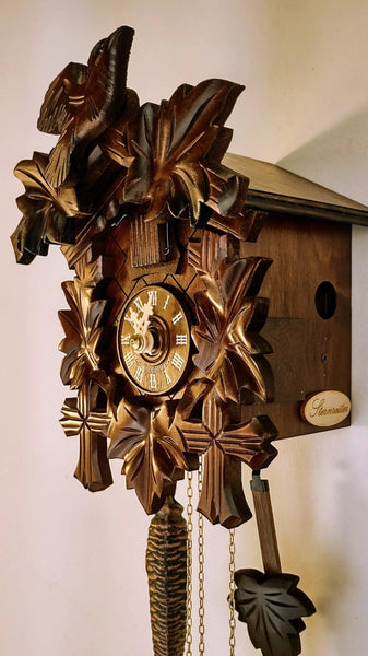 Bird & Leaf Mechanical Cuckoo Clock