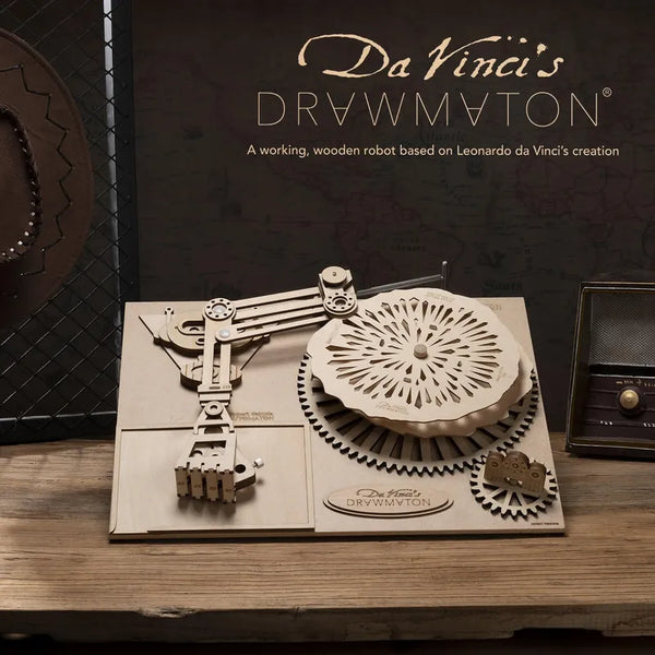 ROKR Da Vinci's Drawmaton Wooden Drawing Robot