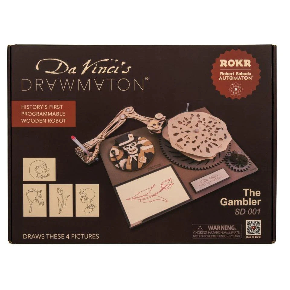 ROKR Da Vinci's Drawmaton Wooden Drawing Robot – Fudge Hut