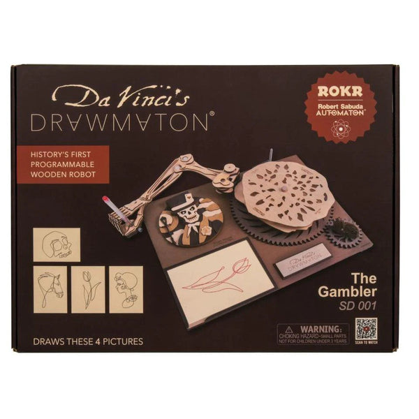 ROKR Da Vinci's Drawmaton Wooden Drawing Robot