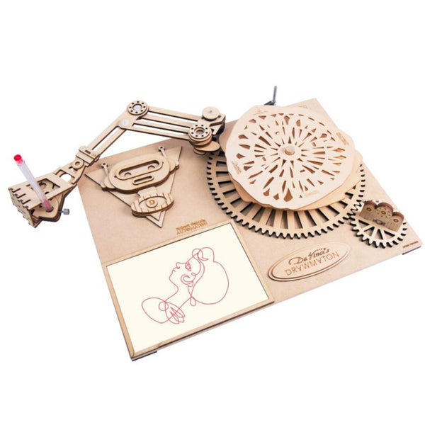 ROKR Da Vinci's Drawmaton Wooden Drawing Robot