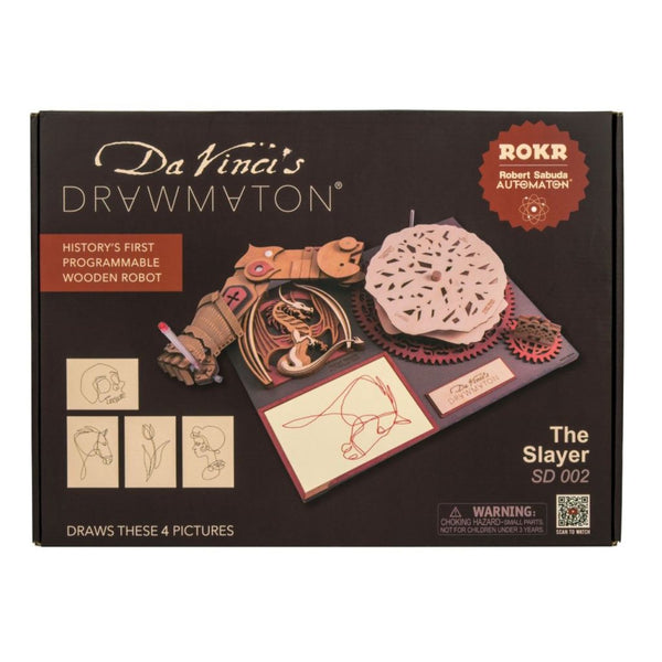 ROKR Da Vinci's Drawmaton Wooden Drawing Robot