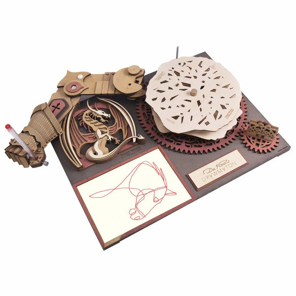 ROKR Da Vinci's Drawmaton Wooden Drawing Robot
